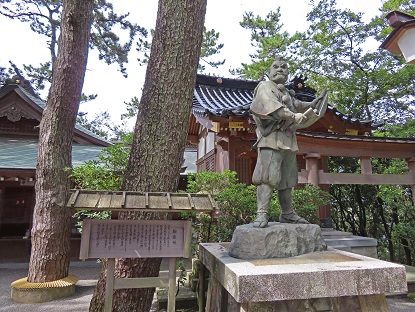 安宅住吉神社の弁慶像